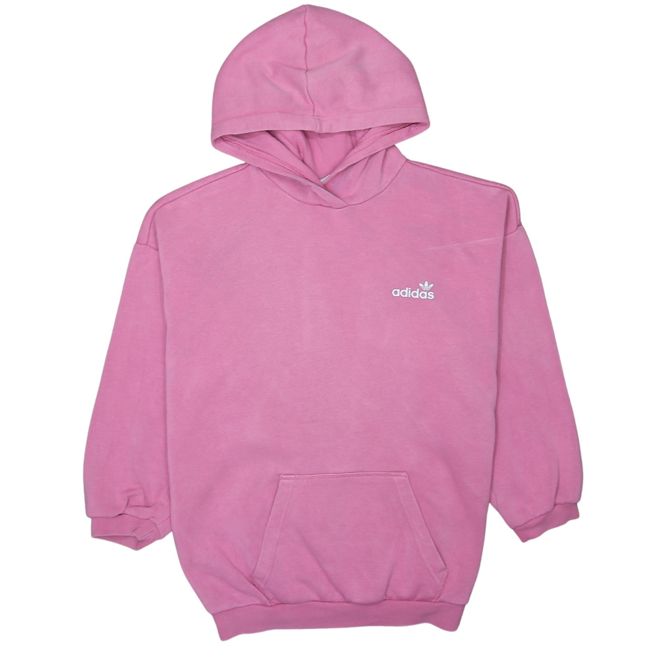 Womens UK Size 14 adidas Pink Pullover Hoodie