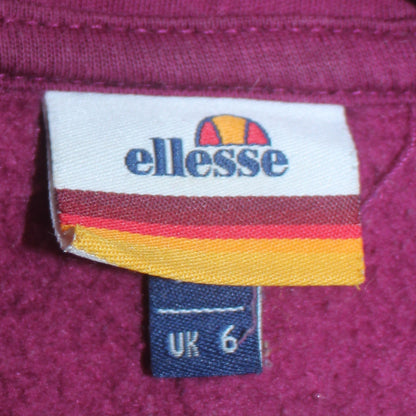 Womens UK Size 6 ellesse Purple Pullover Hoodie