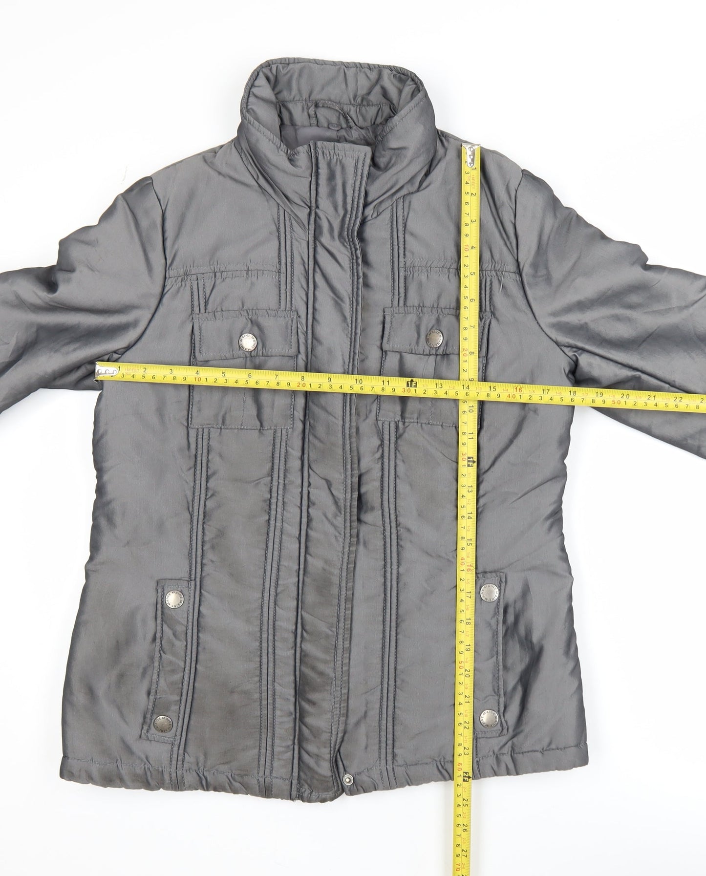 Womens UK Size 10 Maine New England Grey Puffer Jacket