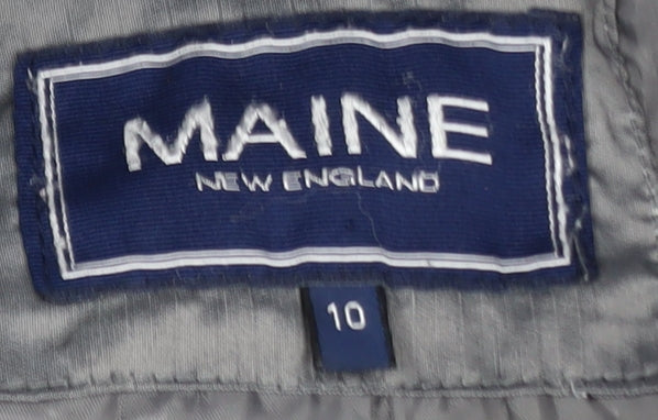 Womens UK Size 10 Maine New England Grey Puffer Jacket