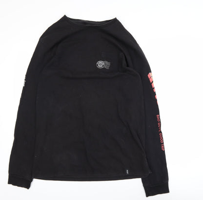 HUF Men's Black XL Long Sleeve Graphic T-Shirt