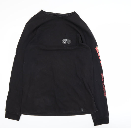 HUF Men's Black XL Long Sleeve Graphic T-Shirt