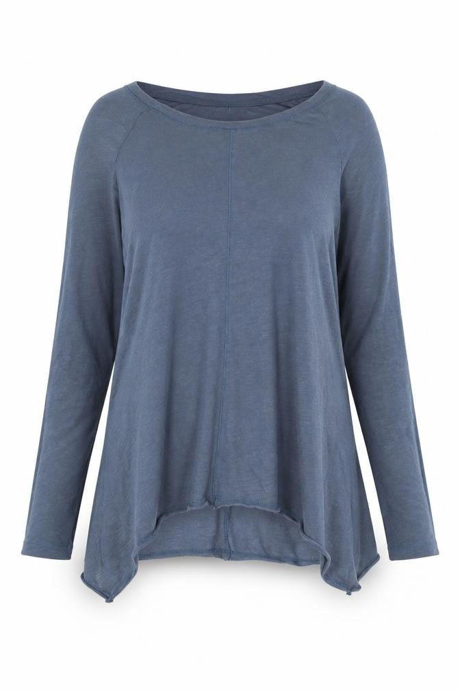 Womens UK Size 10 Marks and Spencer Blue Basic T-Shirt