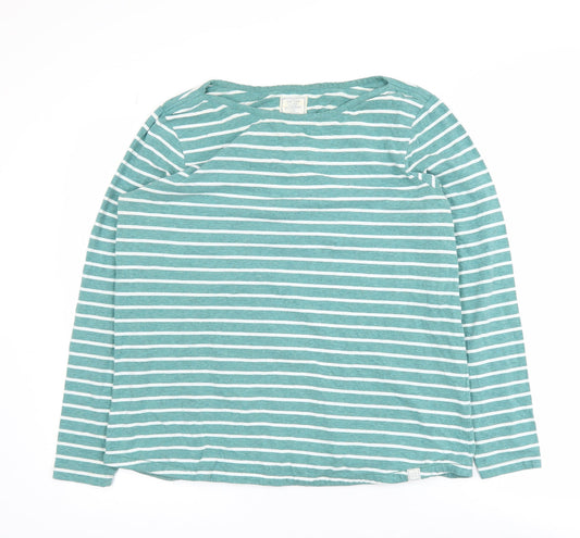 Womens UK Size 16 Fat Face Green Basic T-Shirt