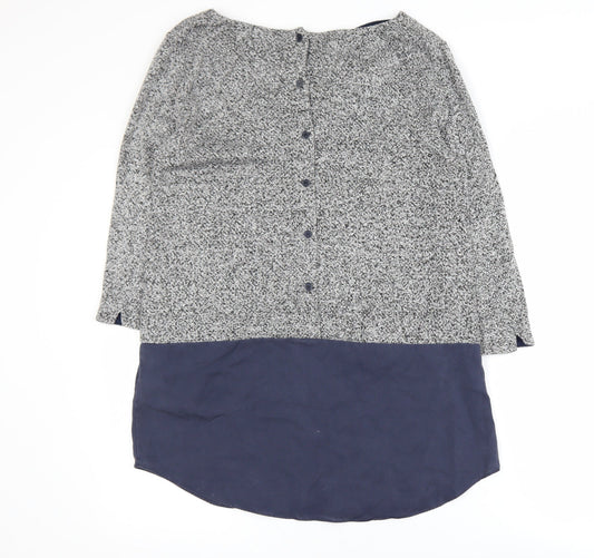 Womens UK Size 10 White Stuff Blue Tunic Blouse