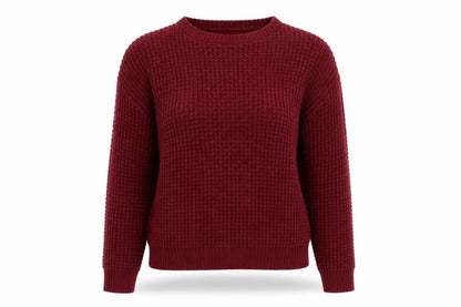 Womens UK Size M Boohoo Red Pullover Jumper