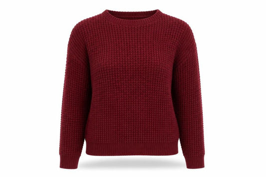 Womens UK Size M Boohoo Red Pullover Jumper