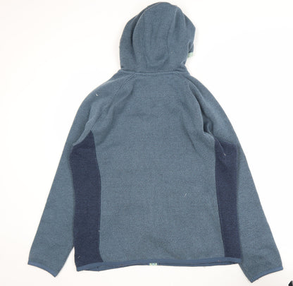 Weird Fish Women's Blue Size 18 Hooded Fleece Jacket