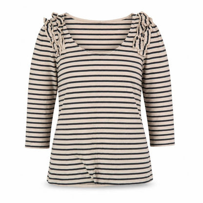 Womens UK Size M Oasis Beige Basic T-Shirt