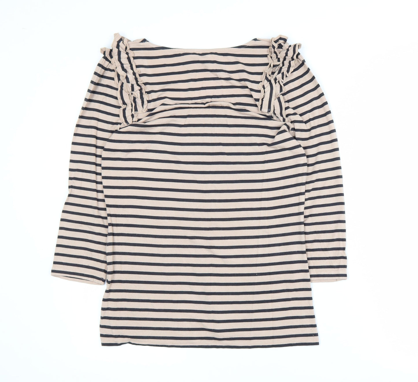 Womens UK Size M Oasis Beige Basic T-Shirt