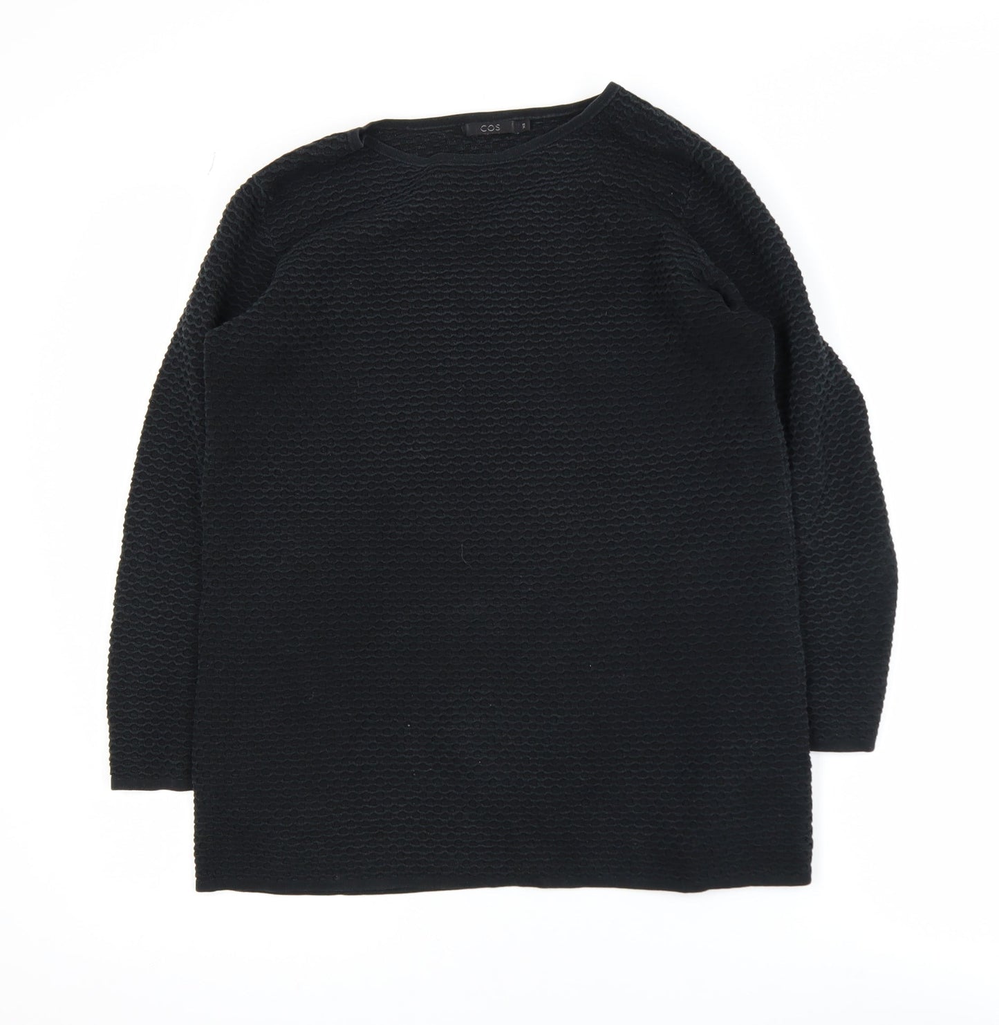 Womens UK Size XS COS Black Pullover Jumper