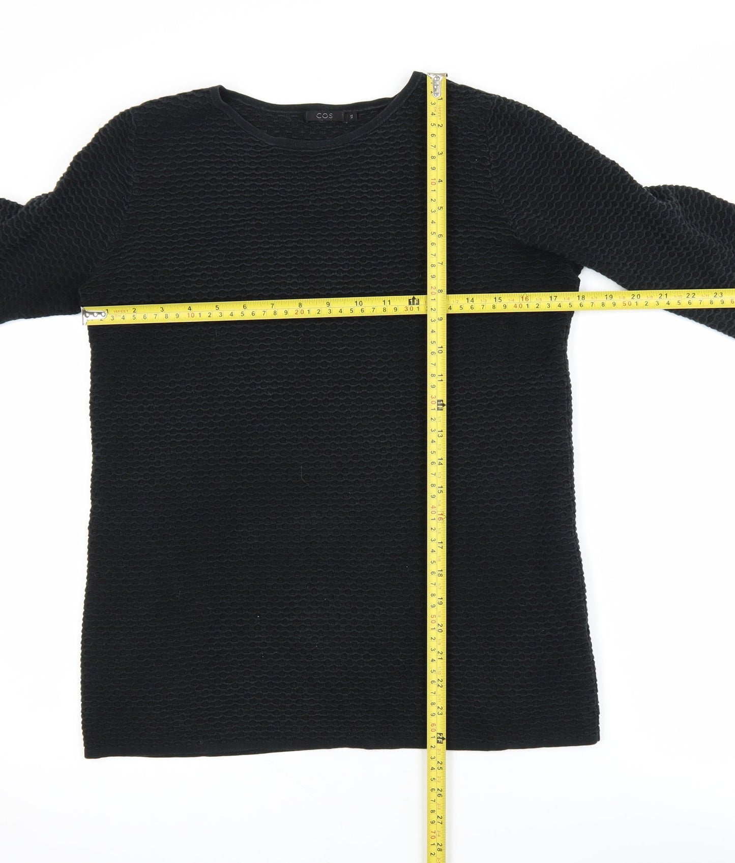 Womens UK Size XS COS Black Pullover Jumper