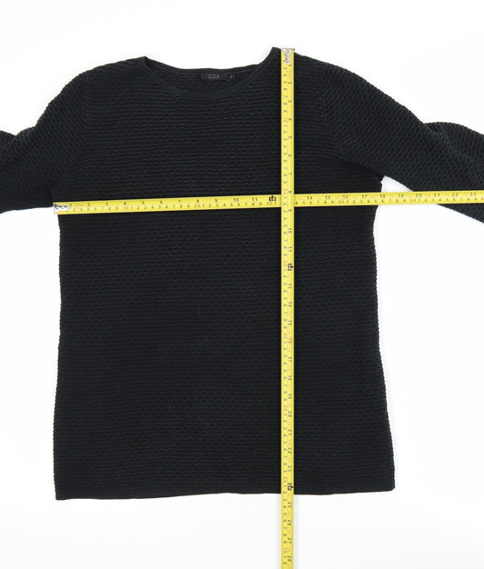 Womens UK Size XS COS Black Pullover Jumper