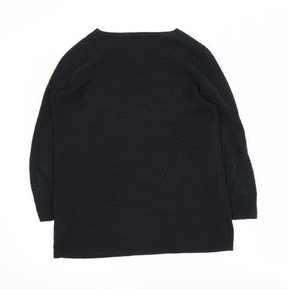 Womens UK Size XS COS Black Pullover Jumper