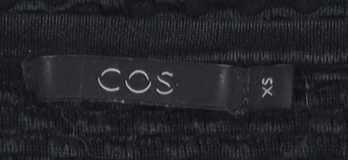 Womens UK Size XS COS Black Pullover Jumper