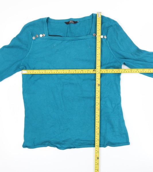 Womens UK Size 14 STAR by Julien Macdonald Blue Basic Blouse