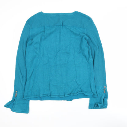 Womens UK Size 14 STAR by Julien Macdonald Blue Basic Blouse