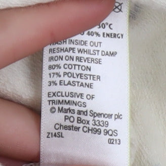Womens UK Size 8 Marks and Spencer Ivory Pullover Jumper
