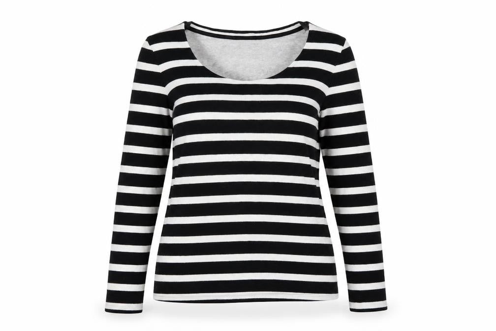 Womens UK Size 8 Whistles Black Basic T-Shirt