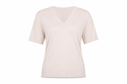 Womens UK Size S Hobbs Beige Basic Blouse