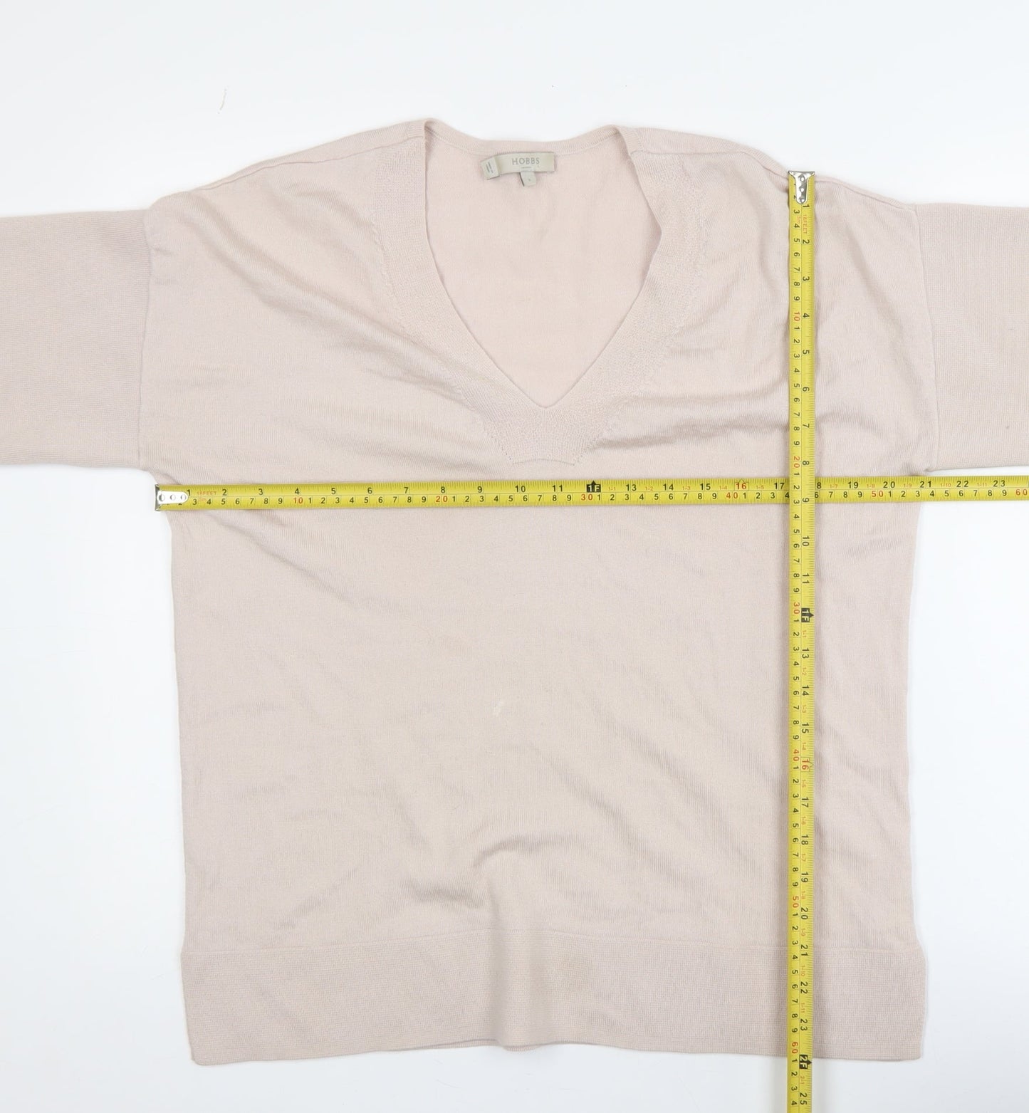 Womens UK Size S Hobbs Beige Basic Blouse