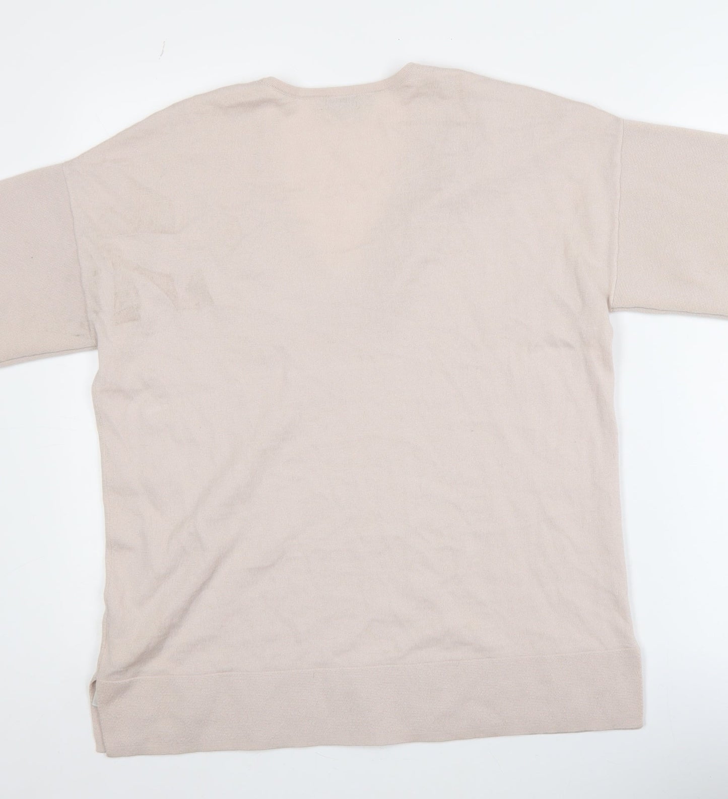 Womens UK Size S Hobbs Beige Basic Blouse
