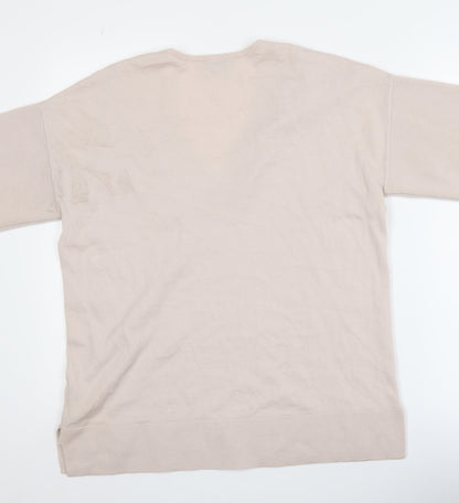 Womens UK Size S Hobbs Beige Basic Blouse