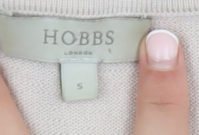 Womens UK Size S Hobbs Beige Basic Blouse