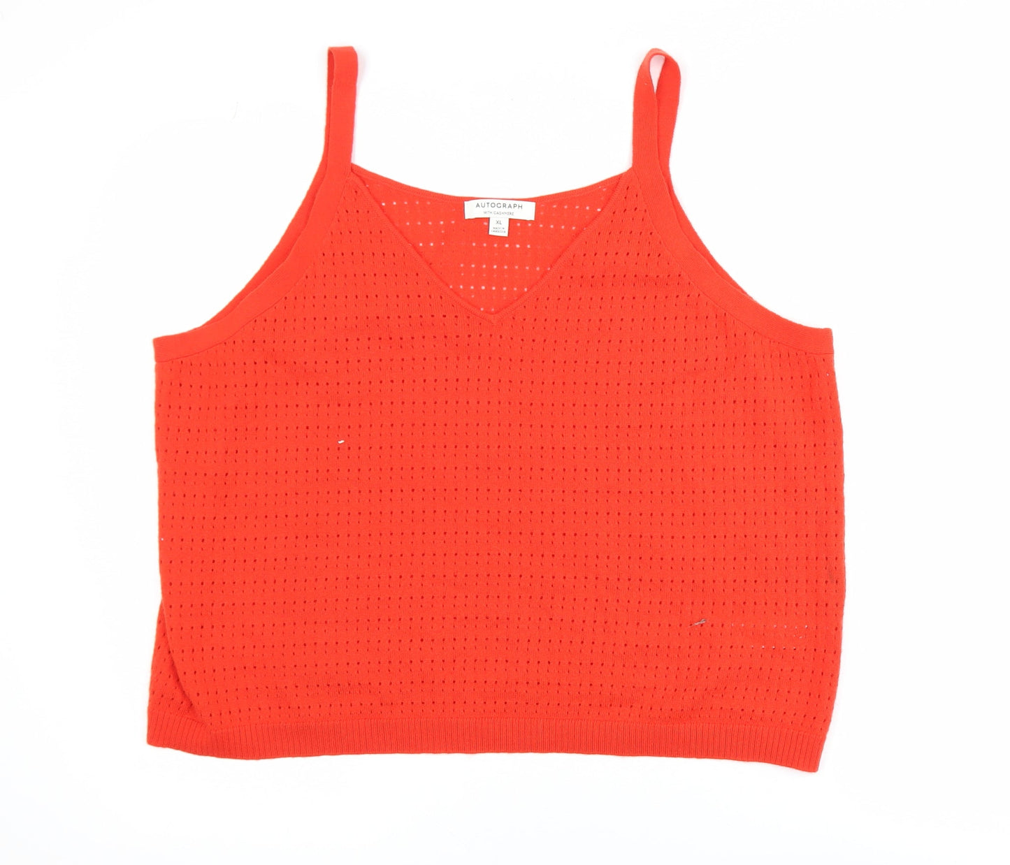 Womens UK Size XL Marks and Spencer Red Camisole Tank