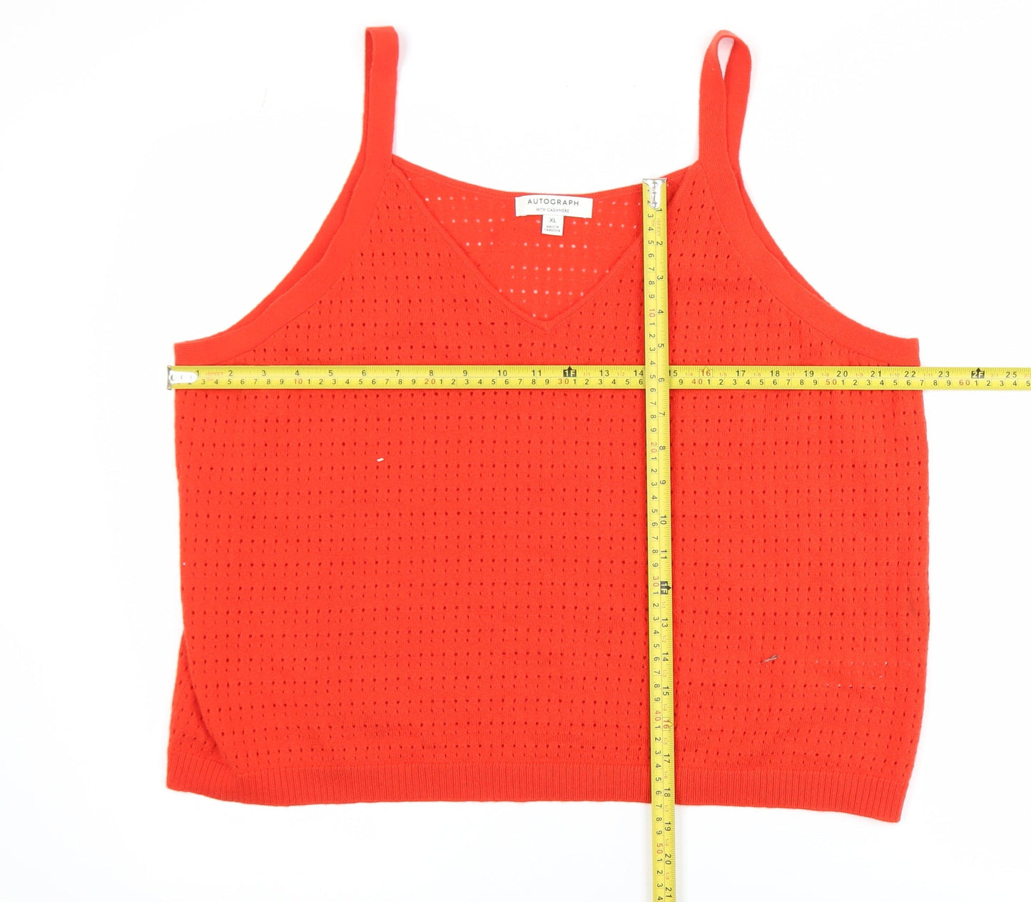 Womens UK Size XL Marks and Spencer Red Camisole Tank