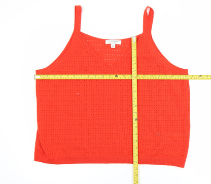 Womens UK Size XL Marks and Spencer Red Camisole Tank