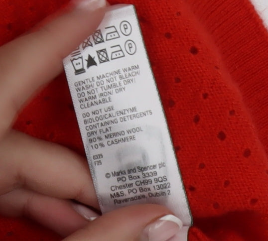 Womens UK Size XL Marks and Spencer Red Camisole Tank