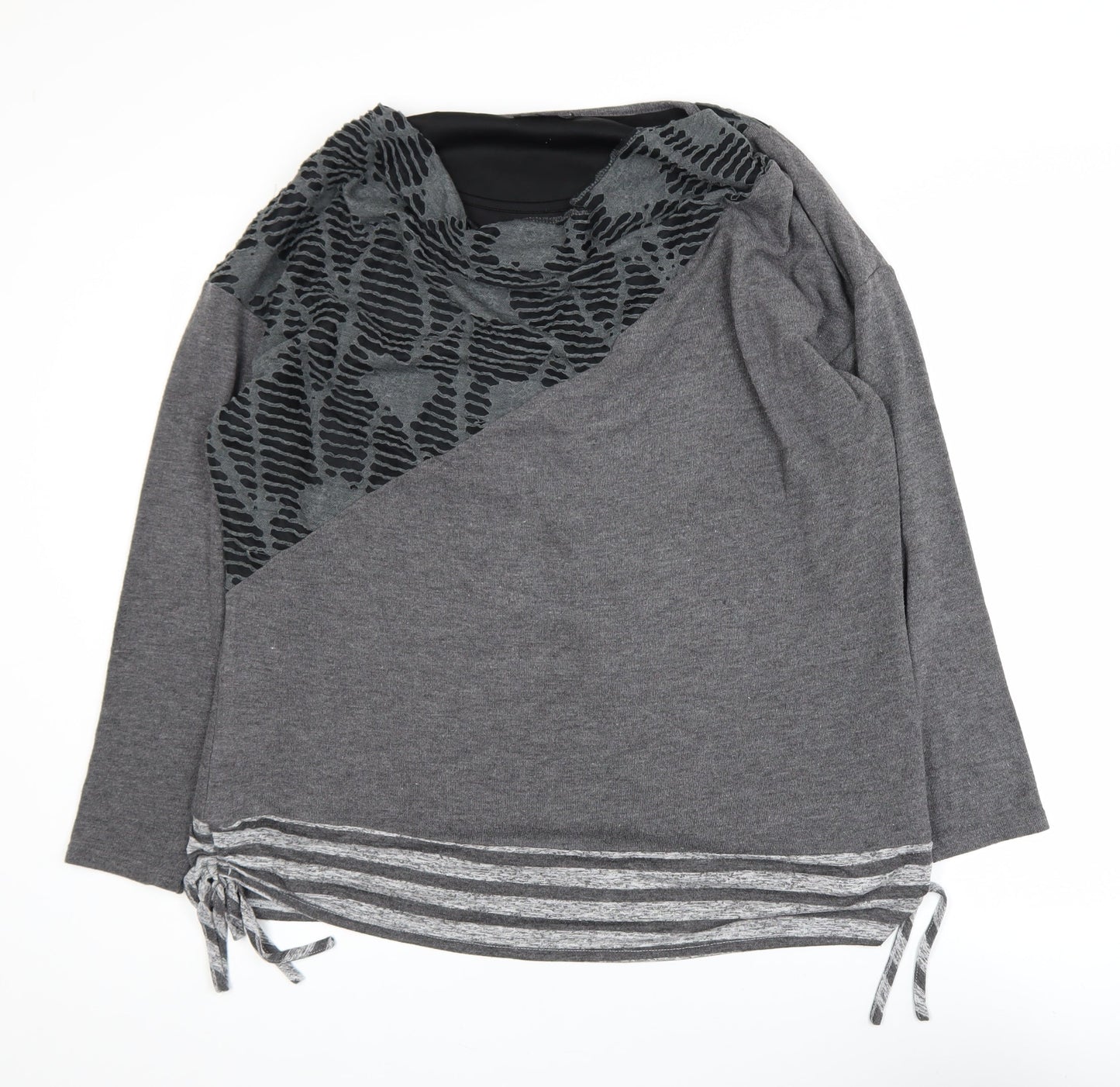 Womens UK Size 2XL Klass Grey Tunic Blouse