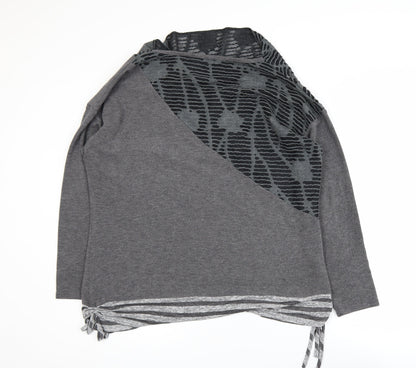 Womens UK Size 2XL Klass Grey Tunic Blouse