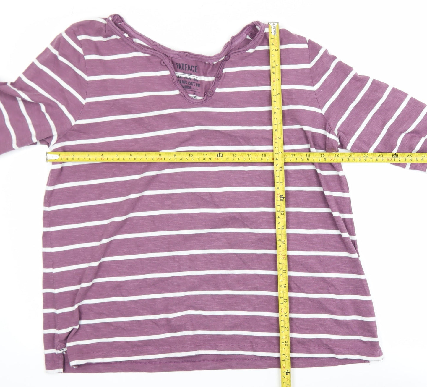 Womens UK Size 16 FatFace Purple Basic T-Shirt