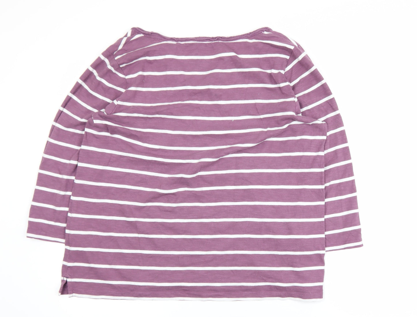 Womens UK Size 16 FatFace Purple Basic T-Shirt