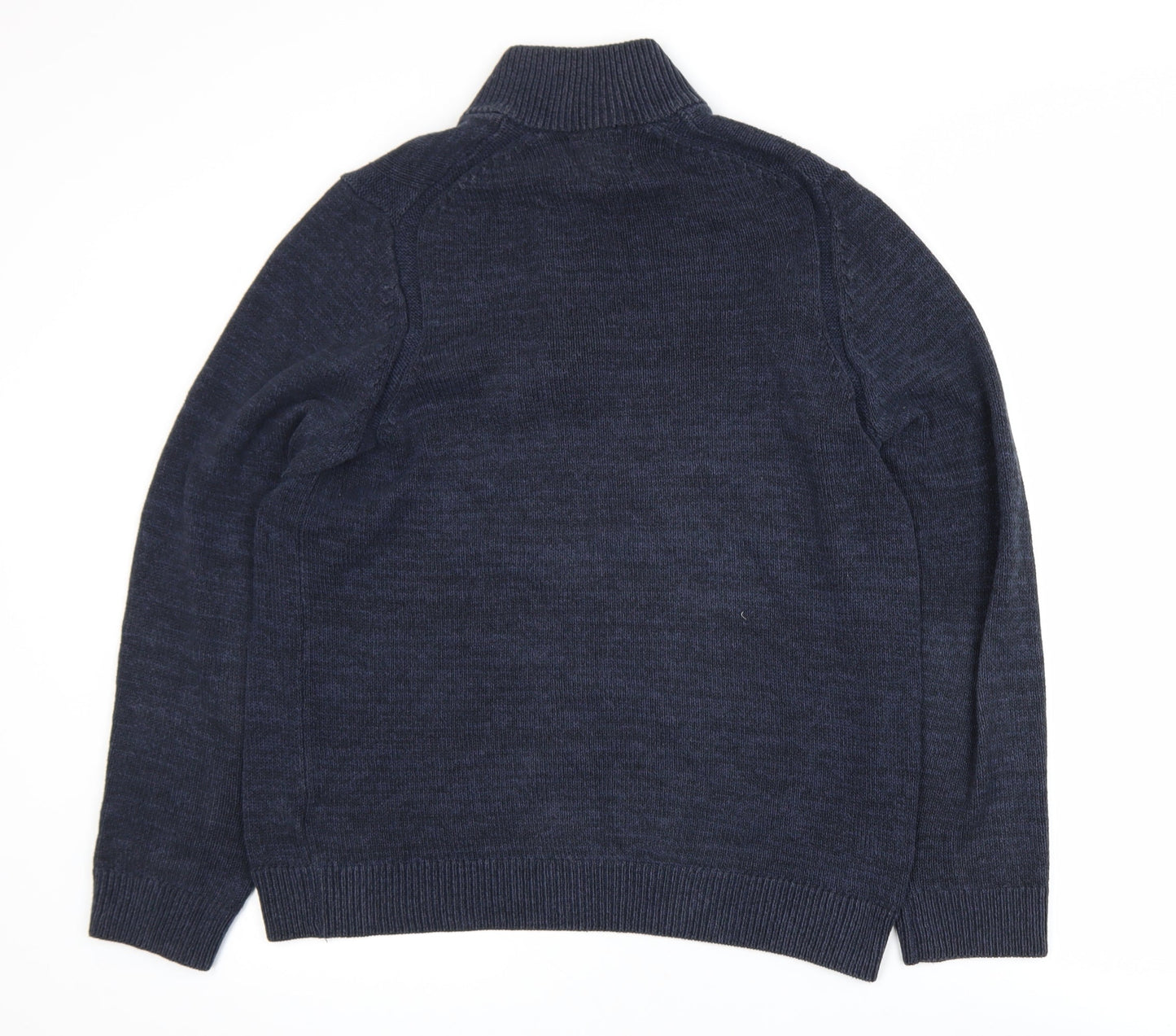 Mens UK Size M Marks and Spencer Blue Pullover Jumper