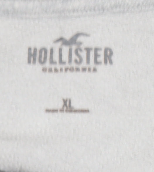 Mens UK Size XL Hollister Grey Pullover Sweatshirt