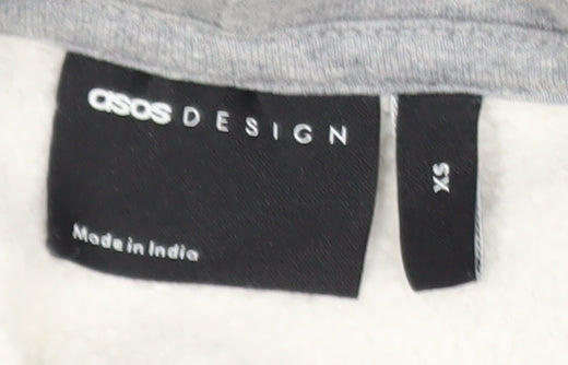 Mens UK Size XS ASOS DESIGN Grey Pullover Hoodie