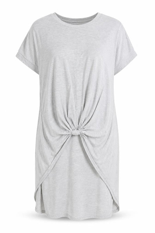 Womens UK Size 24 So Fabulous Grey Basic T-Shirt