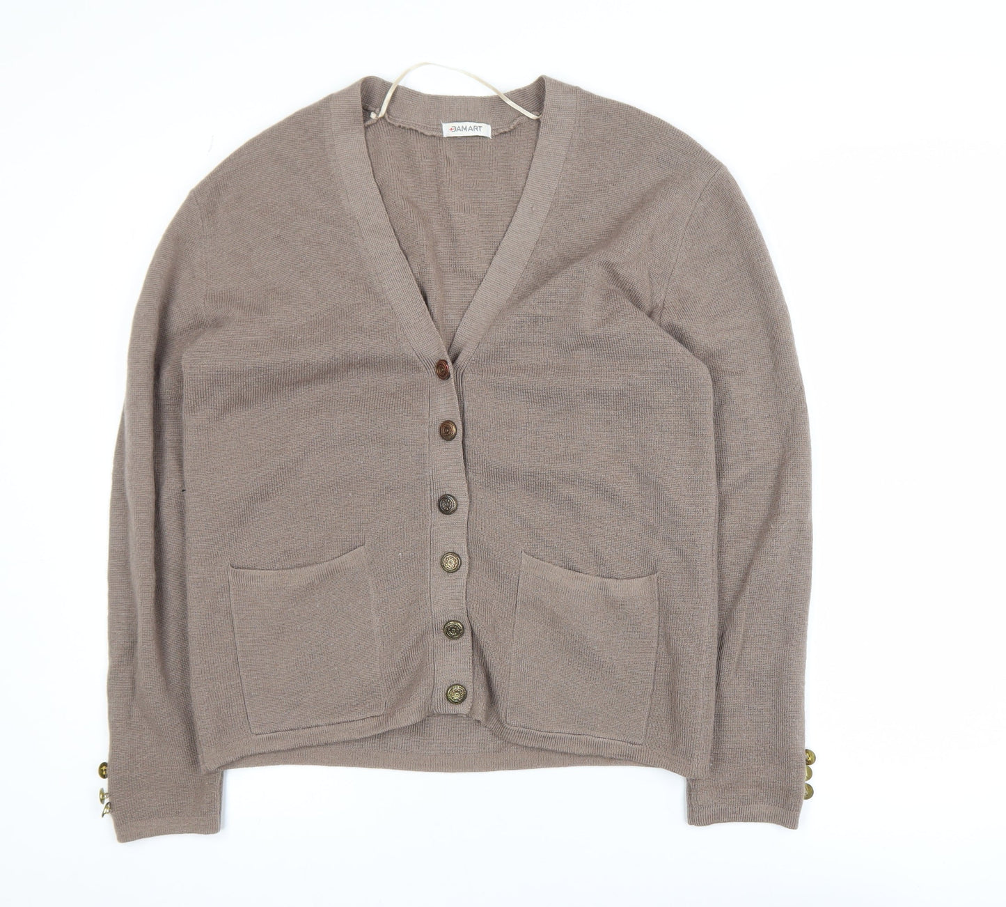 Womens UK Size S Damart Beige Cardigan Jumper