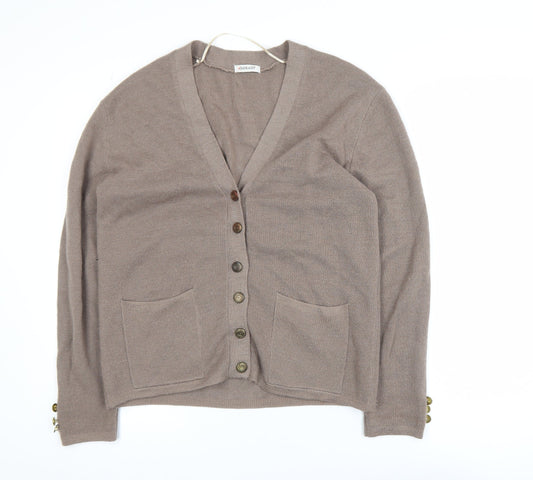Womens UK Size S Damart Beige Cardigan Jumper