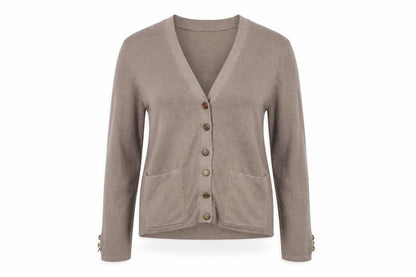 Womens UK Size S Damart Beige Cardigan Jumper