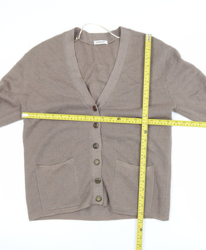 Womens UK Size S Damart Beige Cardigan Jumper