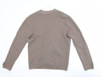 Womens UK Size S Damart Beige Cardigan Jumper