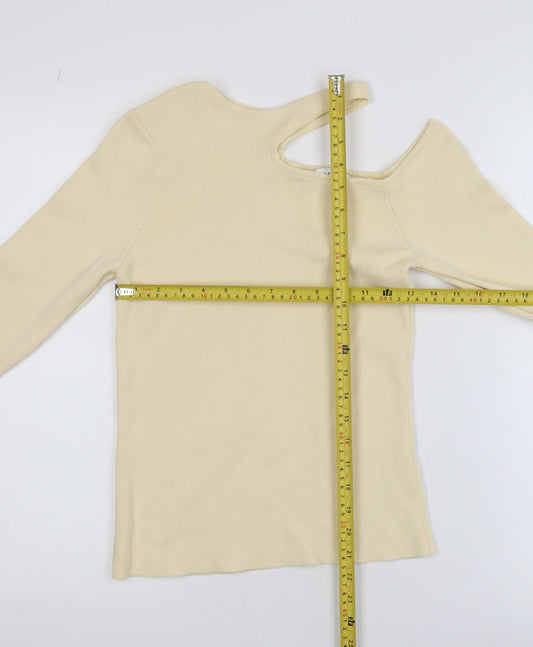 Womens UK Size S Topshop Beige Camisole Blouse