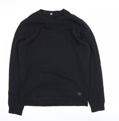 Mens UK Size L JACK & JONES Black Pullover Sweatshirt