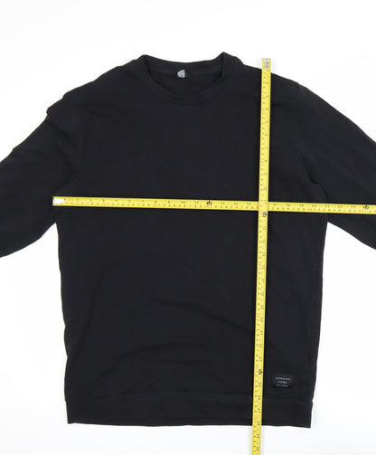 Mens UK Size L JACK & JONES Black Pullover Sweatshirt