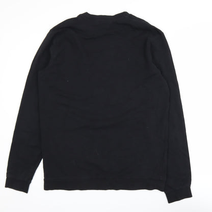 Mens UK Size L JACK & JONES Black Pullover Sweatshirt