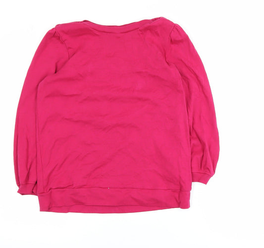 Womens UK Size S Hush Pink Basic T-Shirt